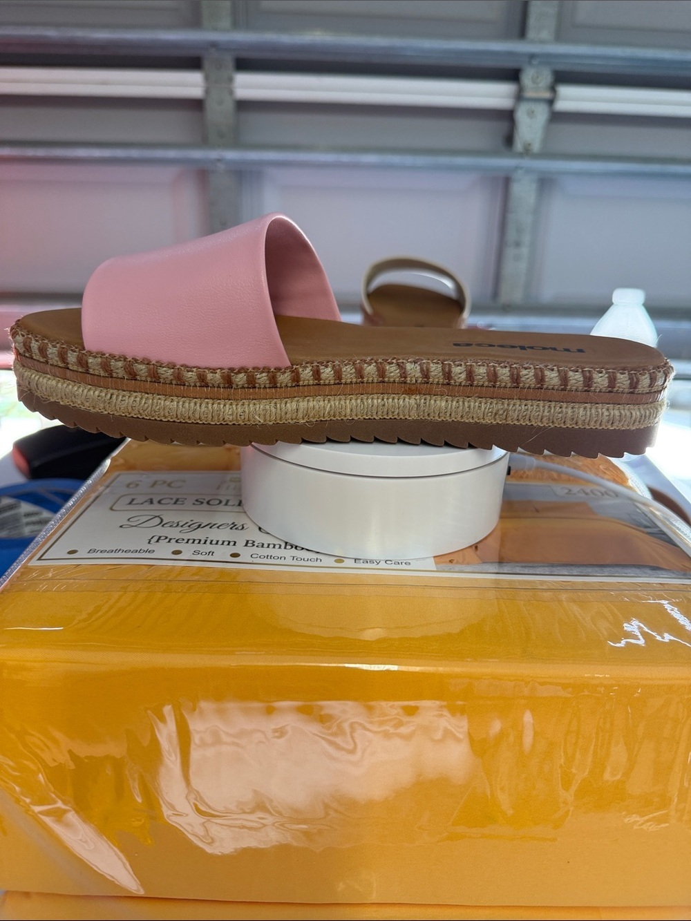 MOLECA Brasil Soda Pink Slide Sandals for Women